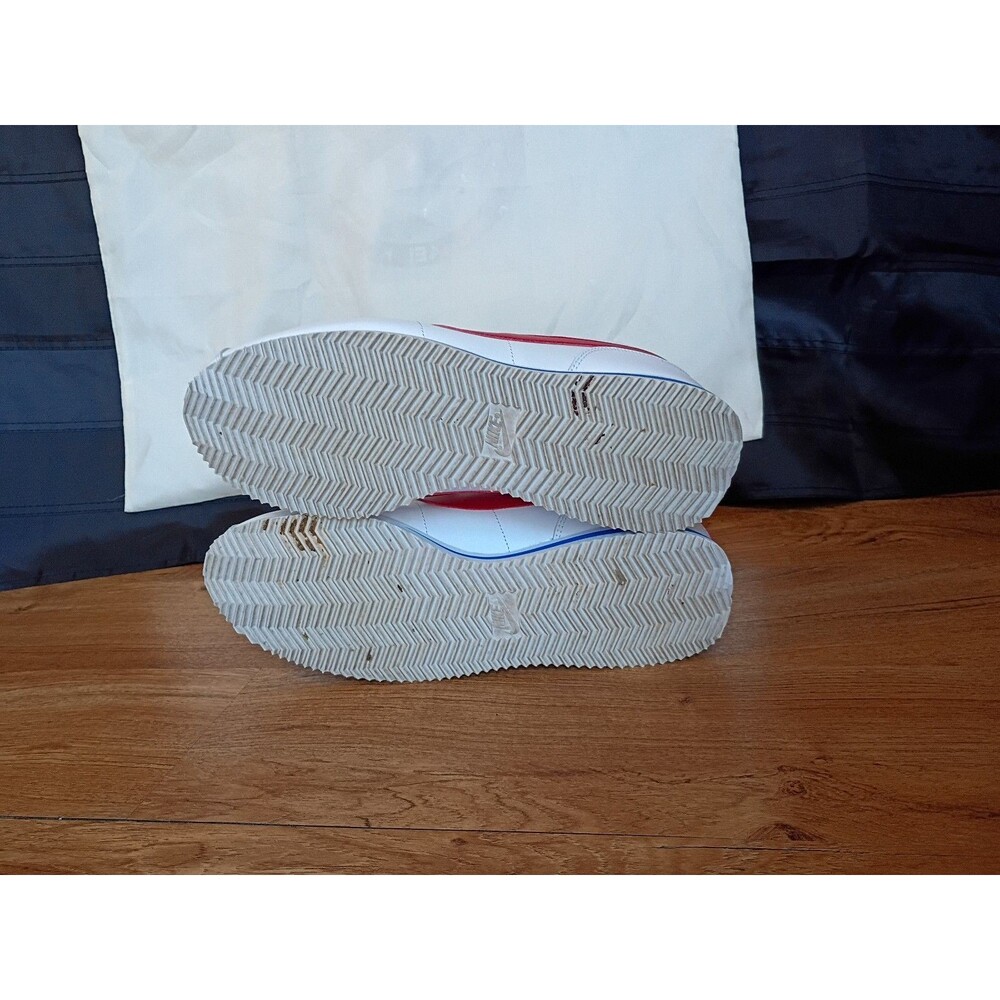 Nike Cortez Basic Leather OG Forrest Gump White Red Blue Mens 12 882254-164 - Picture 6 of 10